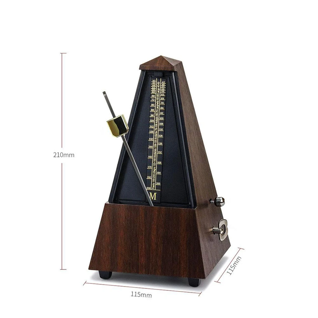 

Vintage Tower Type Guitar Metronome Bell Ring Piano Violin Rhythm Mechanical Pendulum Metronome