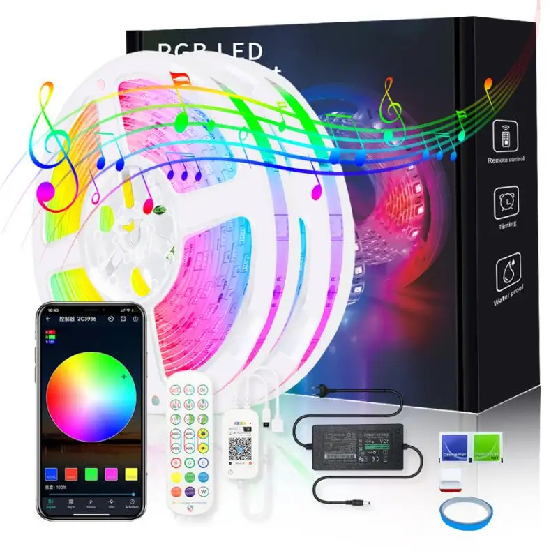 Led5050Rgb Colorful Bluetooth 12Vrgb Waterproof Smart Music Rhythm Atmosphere Light Strip
Led5050Rgb Colorful Bluetooth 12Vrgb Waterproof Smart Music Rhythm Atmosphere Light Strip