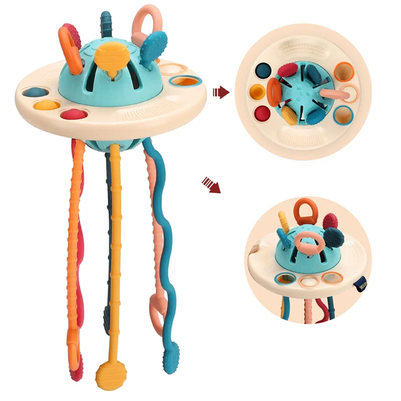 Montessori Toys UFO Food Grade Silicone Pull String Activity Toy Sensory Toys for Toddlers Baby Toys Fine Motor Skills Toys Gift
Montessori Toys UFO Food Grade Silicone Pull String Activity Toy Sensory Toys for Toddlers Baby Toys Fine Motor Skills Toys Gift
