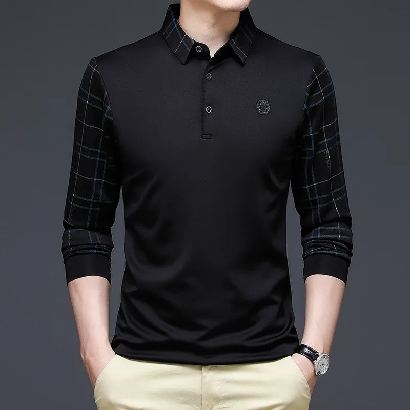 Fashion Solid Polo Shirt Men Korean Fashion Clothing Long Sleeve Casual Fit Slim Man Polo Shirt Button Collar Tops
Fashion Solid Polo Shirt Men Korean Fashion Clothing Long Sleeve Casual Fit Slim Man Polo Shirt Button Collar Tops