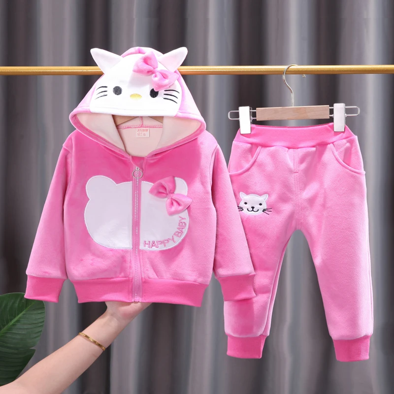 2Pcs/Sets Toddler Baby Boys Girls Thicken Warm Velvet Hoodies Pants Children Autumn Winter Fashion Kids Clothes Suit Sportswear
2Pcs/Sets Toddler Baby Boys Girls Thicken Warm Velvet Hoodies Pants Children Autumn Winter Fashion Kids Clothes Suit Sportswear
