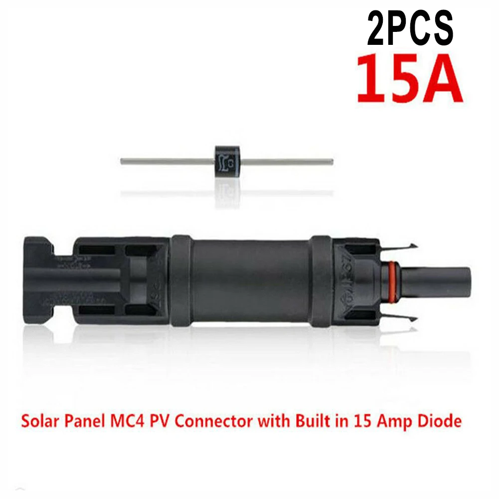2PCS Solar Panel Cable Blocking Diode Waterproof Connector 10A 15A 20A 30A For 10 12 14 Electrical Equipment 1000V
2PCS Solar Panel Cable Blocking Diode Waterproof Connector 10A 15A 20A 30A For 10 12 14 Electrical Equipment 1000V