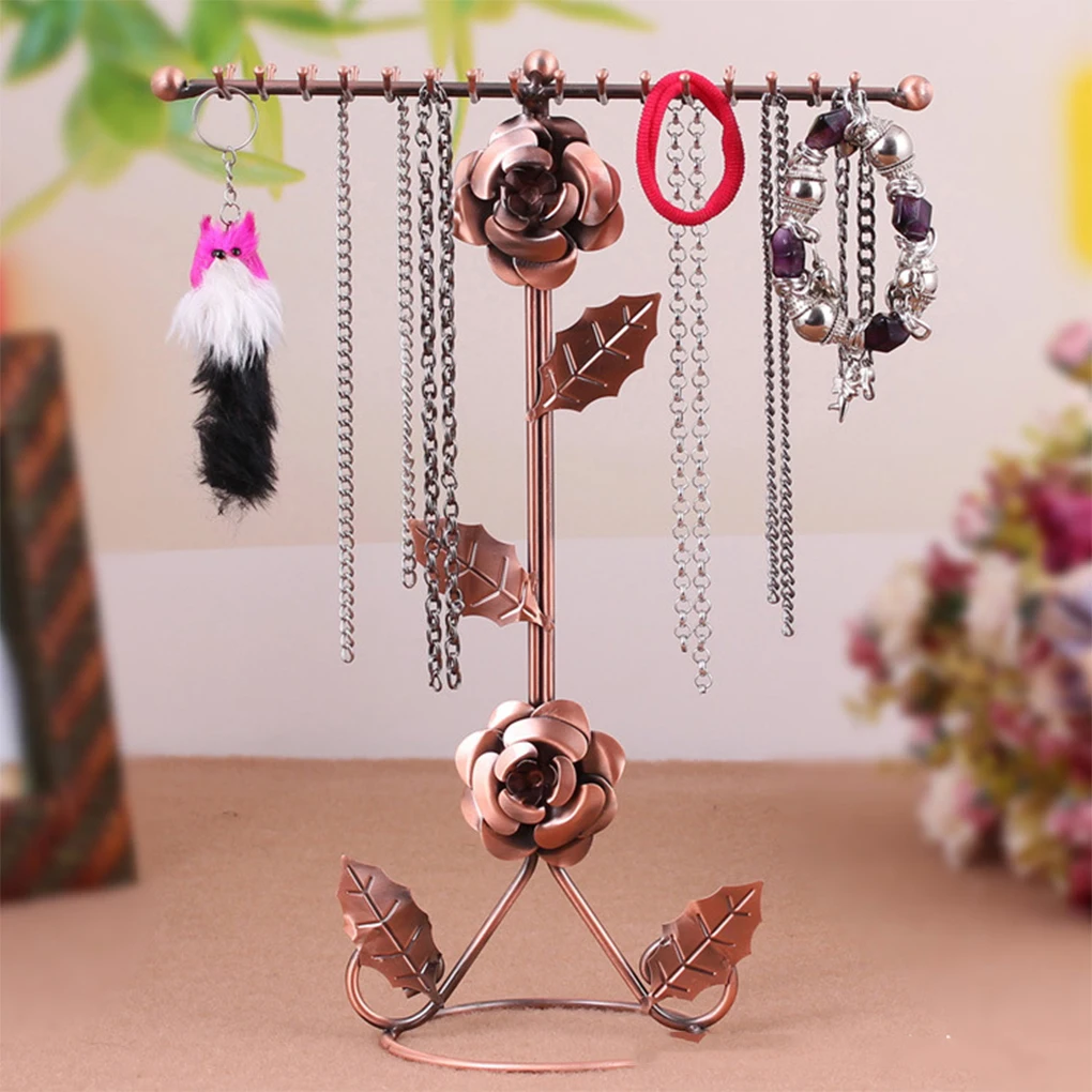 Металлическая подставка для ожерелья в форме розы, подвеска для кольца, браслета, дисплей, подставка для хранения ювелирных изделий, поднос для домашнего стола, декоративная полка для стола 
Металлическая подставка для ожерелья в форме розы, подвеска для кольца, браслета, дисплей, подставка для хранения ювелирных изделий, поднос для домашнего стола, декоративная полка для стола