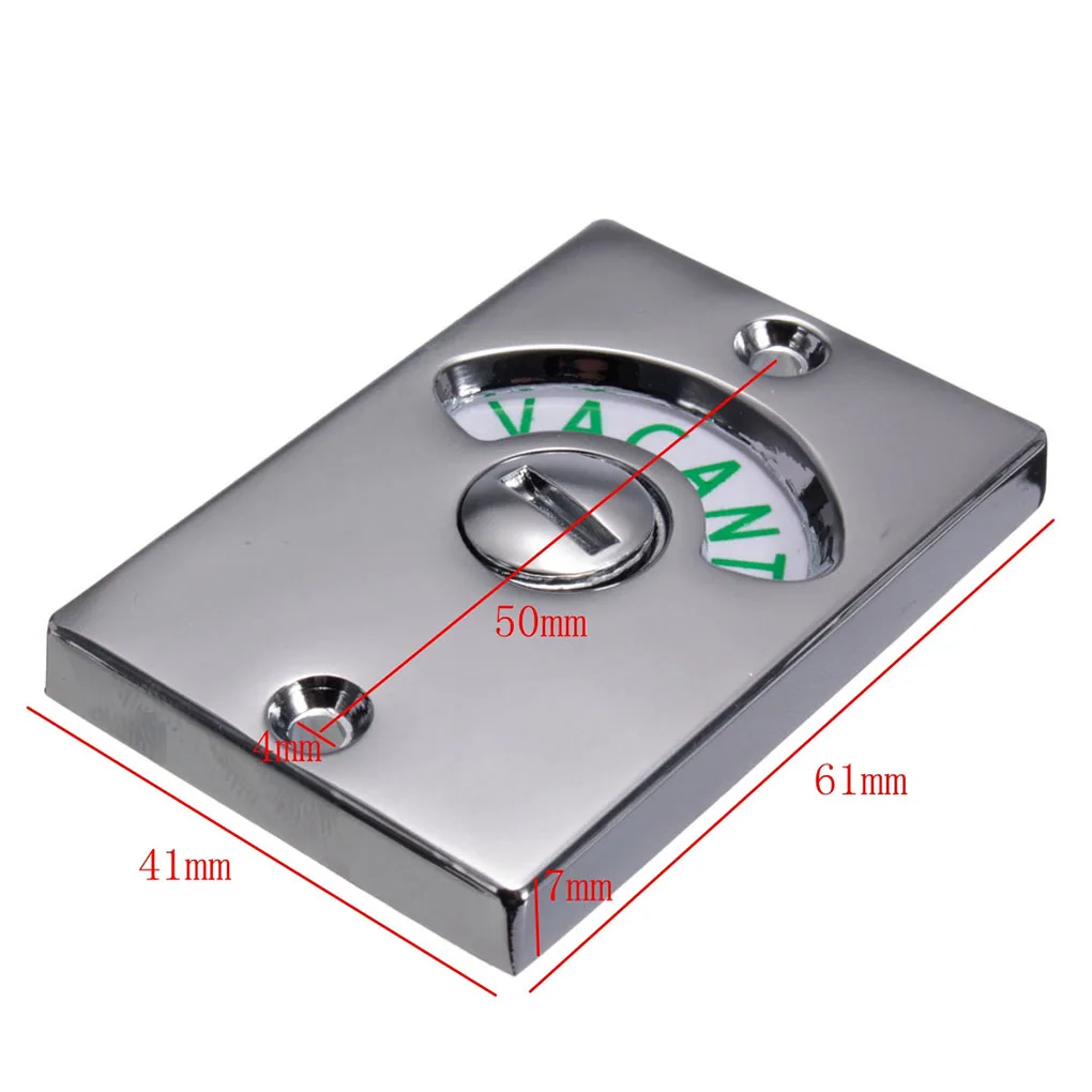 1 Set Zinc Alloy Polished Chrome Or Satin Indicator Bolt Vacant Engaged Bathroom Toilet Door Lock
1 Set Zinc Alloy Polished Chrome Or Satin Indicator Bolt Vacant Engaged Bathroom Toilet Door Lock