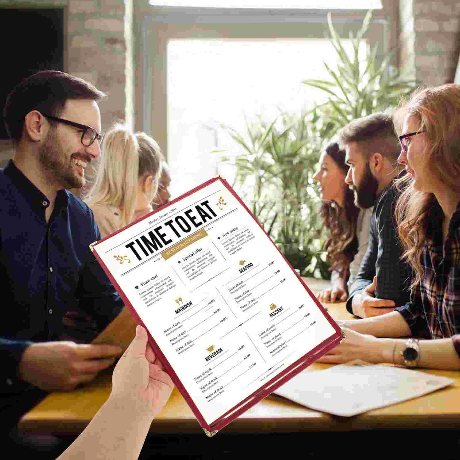 Menu Cover Covers Restaurant Clear Sleeves Book Folder Binder Transparent List Price View Cafe Separator Pvc Double Holder
Menu Cover Covers Restaurant Clear Sleeves Book Folder Binder Transparent List Price View Cafe Separator Pvc Double Holder