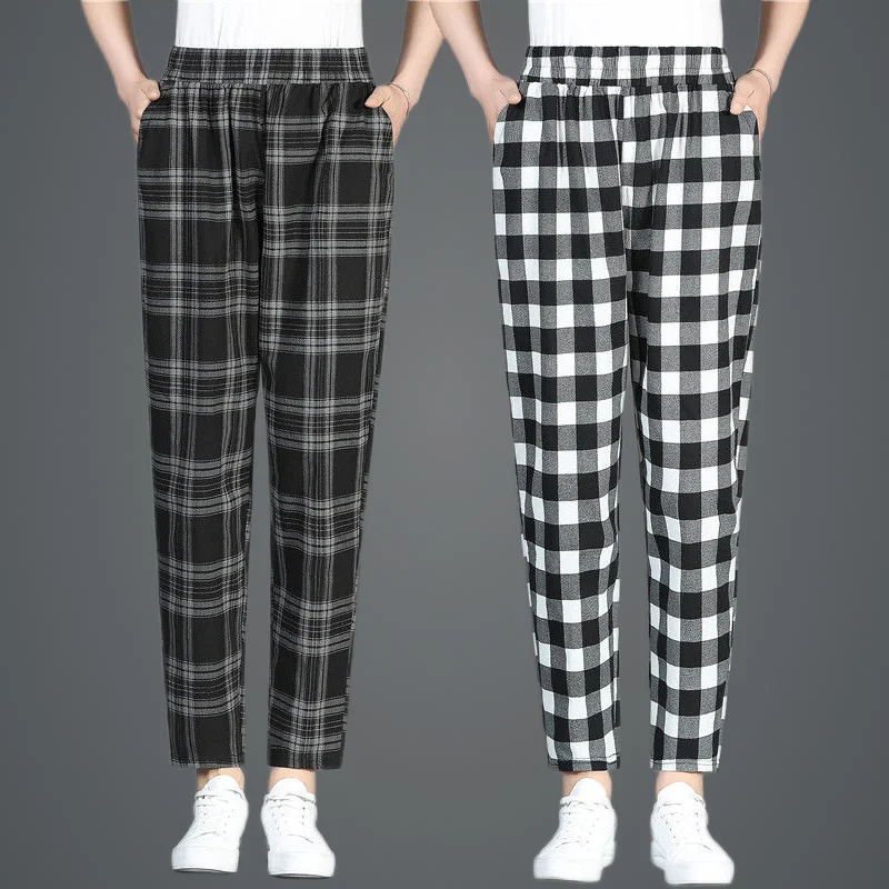 2022 New Spring Autumn Women Pants Plaid Loose Women Streetwear Casual Trouser High Waist Sweatpants Trousers Tops A29 
2022 New Spring Autumn Women Pants Plaid Loose Women Streetwear Casual Trouser High Waist Sweatpants Trousers Tops A29