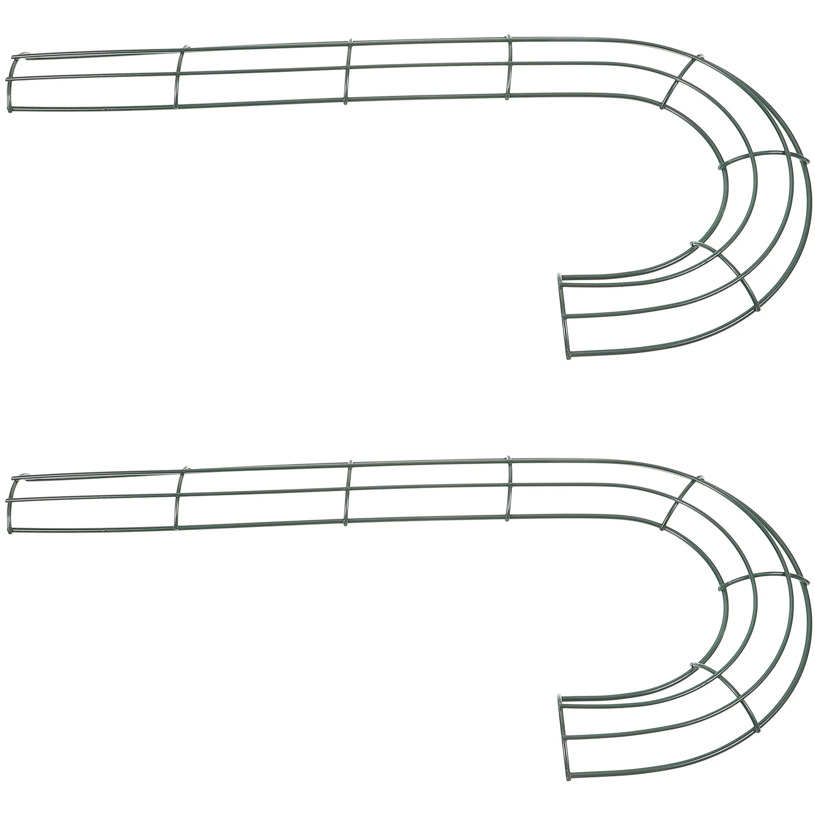 2Pcs Candy Cane Shaped Wire Wreath Frame Christmas Holiday Metal Wire Ring for DIY Floral Arrangement
2Pcs Candy Cane Shaped Wire Wreath Frame Christmas Holiday Metal Wire Ring for DIY Floral Arrangement