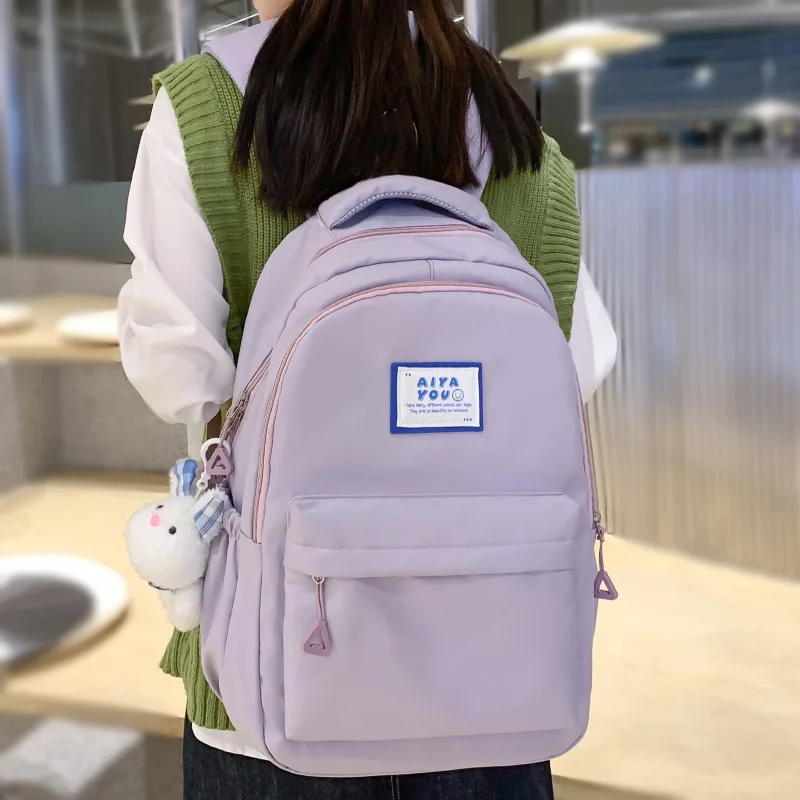 Cool Girl Purple Waterproof College Backpack Trendy Women Kawaii Laptop School Bag Female Backpack Fashion Lady Travel Book Bags
Cool Girl Purple Waterproof College Backpack Trendy Women Kawaii Laptop School Bag Female Backpack Fashion Lady Travel Book Bags