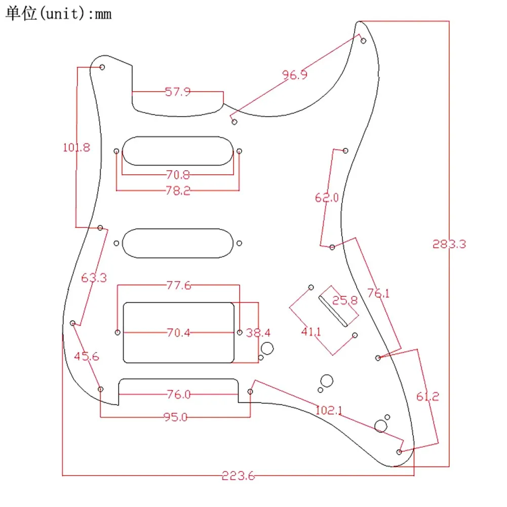 11 Holes 3 Ply SSH Guitar Pickguard Scratch Plate For Strat SQ Electric Guitars Replace Musical Instruments Guitar Accessories
11 Holes 3 Ply SSH Guitar Pickguard Scratch Plate For Strat SQ Electric Guitars Replace Musical Instruments Guitar Accessories