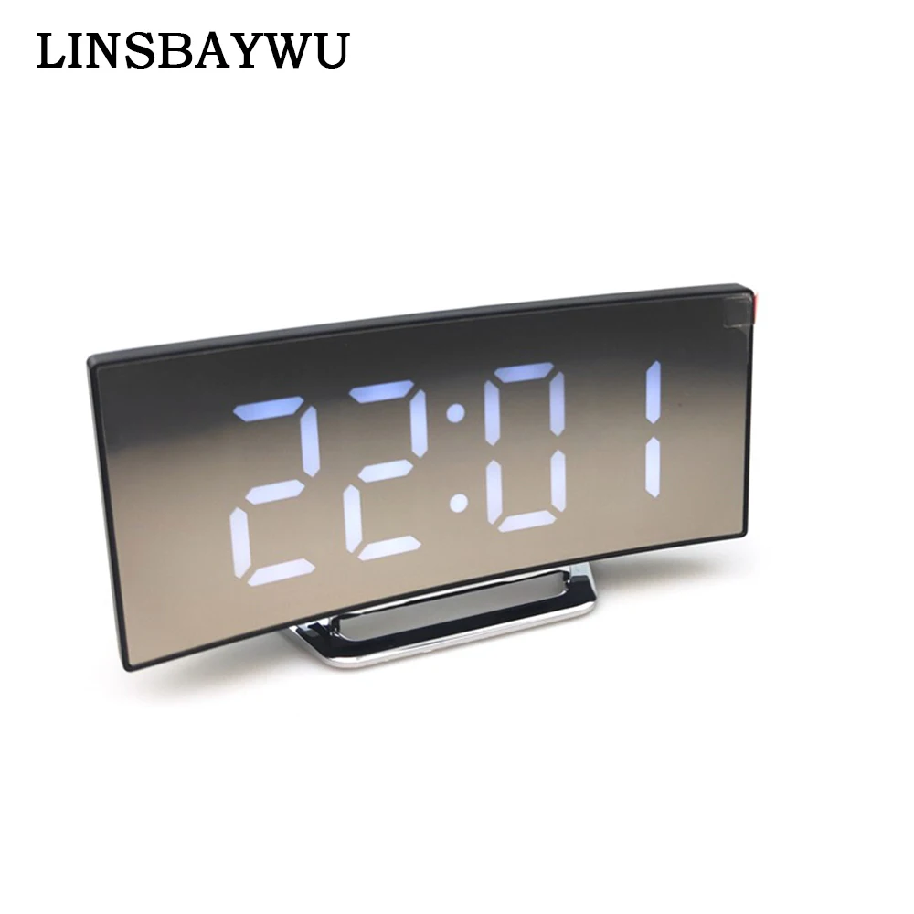 1pc Digital Alarm Clock Curved Dimmable LED Digital Large Number Bedroom Clock Sports Study Time Management Desk Clock
1pc Digital Alarm Clock Curved Dimmable LED Digital Large Number Bedroom Clock Sports Study Time Management Desk Clock