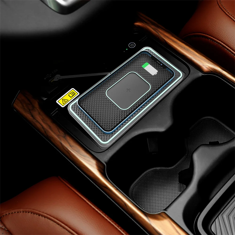 

For Phone Wireless Charger Pad Car Launch Pad Body Moldings & Trims Wireless 158 × 76 × 6mm 15W Phone Stand Dock