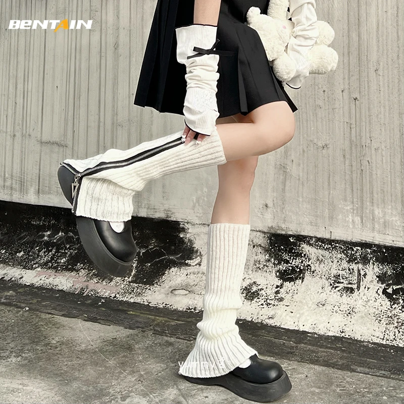 Women's Zipper Leg Warmer Lolita Long Socks Knitted Warm Foot Cover Punk Ankle Warmer Knee High Socks Autumn Winter JK Boot Cuff
Women's Zipper Leg Warmer Lolita Long Socks Knitted Warm Foot Cover Punk Ankle Warmer Knee High Socks Autumn Winter JK Boot Cuff