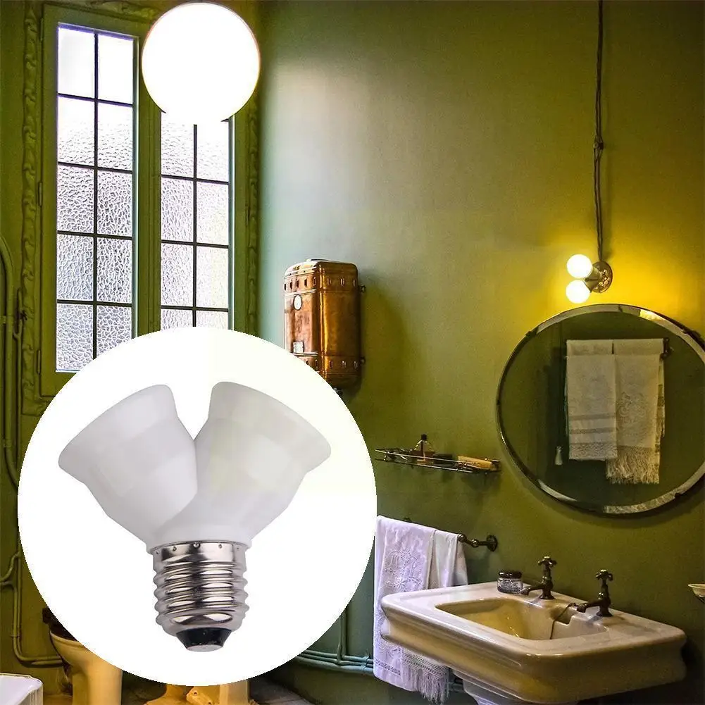 1 шт. E27 белая основа лампы 2 преобразователя света устойчивый к высоким температурам анти-горение PBT и анти-возрастной G8J0
1 шт. E27 белая основа лампы 2 преобразователя света устойчивый к высоким температурам анти-горение PBT и анти-возрастной G8J0