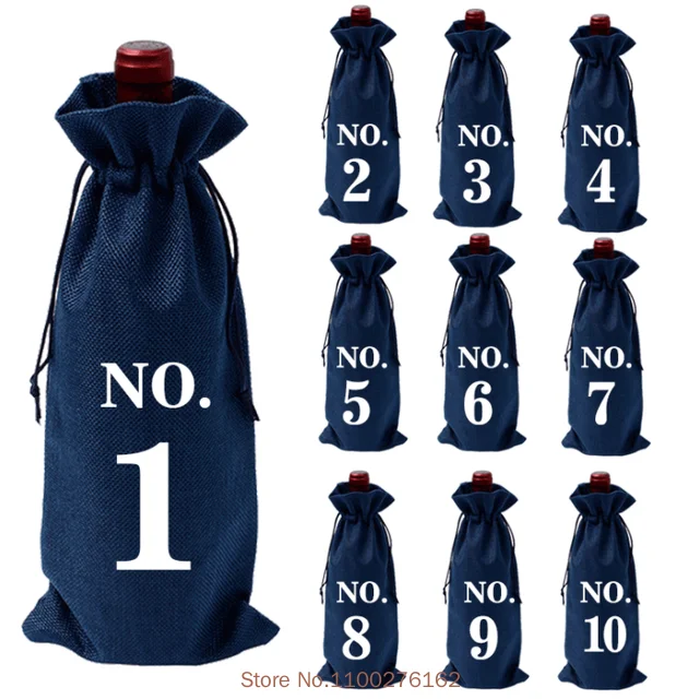 Льняные подарочные пакеты для вина, 10 штук
Льняные подарочные пакеты для вина, 10 штук