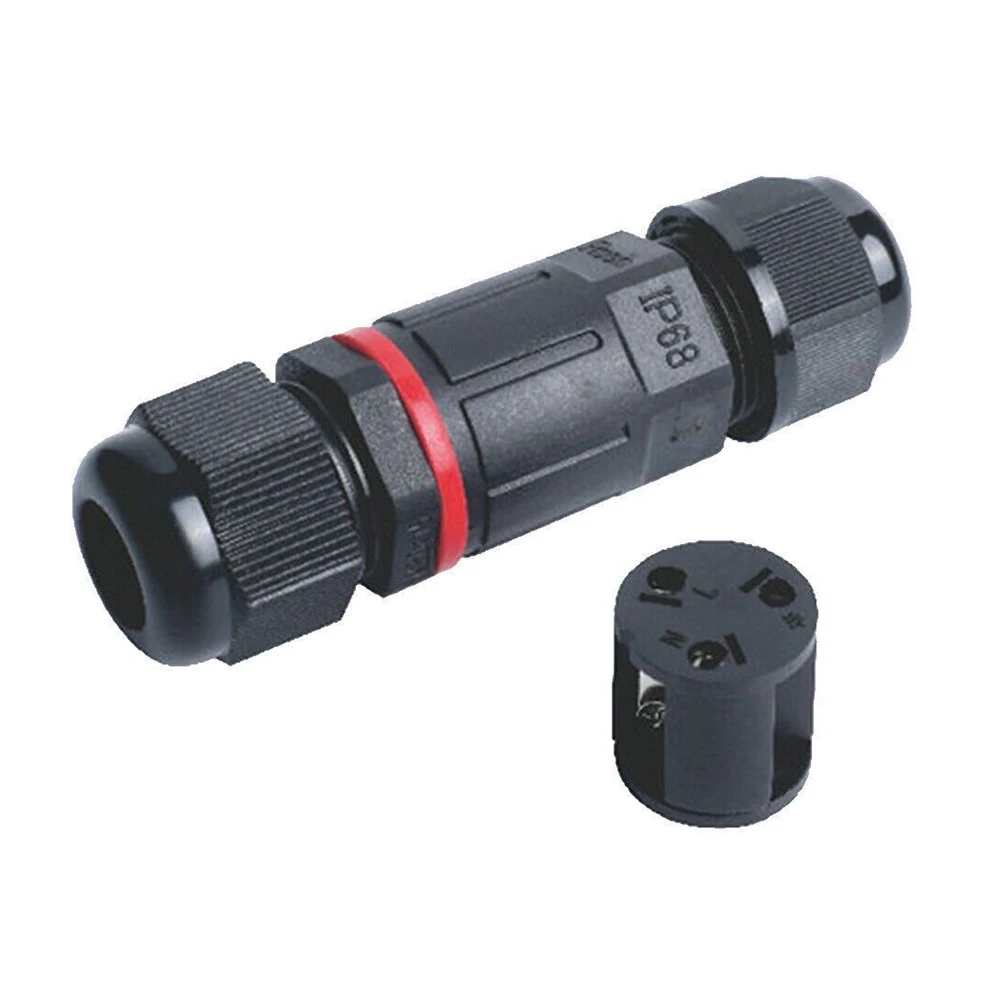 Connector Waterproof Connector 3pc 43g Black Cable Core Joint Electrical IP68 Metal Outdoor Plastic Screw Fixed
Connector Waterproof Connector 3pc 43g Black Cable Core Joint Electrical IP68 Metal Outdoor Plastic Screw Fixed