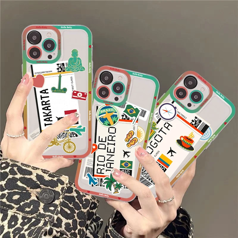 Air Ticket USA City London Paris Tokyo Travel Phone Case For IPhone 11 12 13 14 Mini Pro Max XR X XS TPU Case For 8 7 6 Plus SE
Air Ticket USA City London Paris Tokyo Travel Phone Case For IPhone 11 12 13 14 Mini Pro Max XR X XS TPU Case For 8 7 6 Plus SE