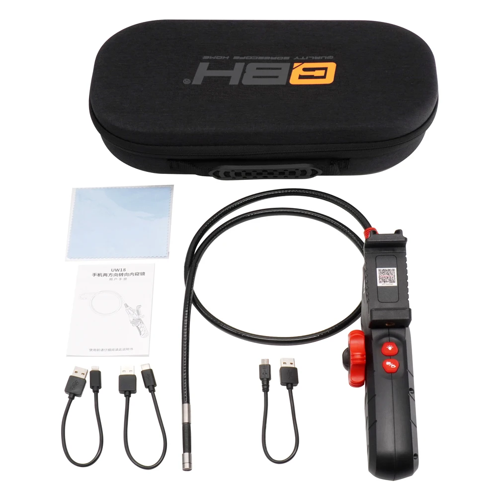 Full Function Articulating Industrial Borescope 360 Degree Steering Engine Endoscope Sewer Drain Rotary Mini Cam
Full Function Articulating Industrial Borescope 360 Degree Steering Engine Endoscope Sewer Drain Rotary Mini Cam