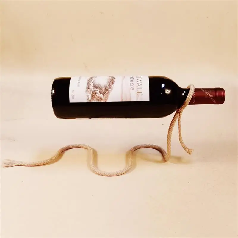 Creative Suspended Rope Wine Rack Serpentine Snake Bracket Bar Cabinet Display Stand Wine Bottle Holder Shelf Gifts Home Decor
Creative Suspended Rope Wine Rack Serpentine Snake Bracket Bar Cabinet Display Stand Wine Bottle Holder Shelf Gifts Home Decor