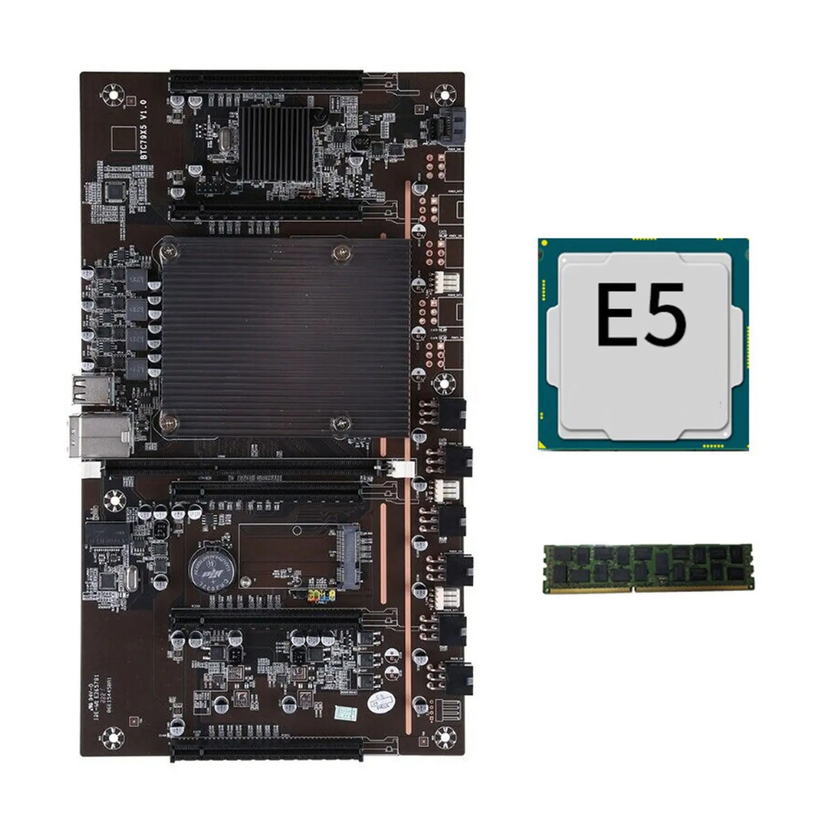 Материнская плата для майнинга BTC X79 H61 LGA 2011 DDR3 с поддержкой 3060 3080, графическая карта с процессором E5 2620 + память RECC 4G DDR3
Материнская плата для майнинга BTC X79 H61 LGA 2011 DDR3 с поддержкой 3060 3080, графическая карта с процессором E5 2620 + память RECC 4G DDR3