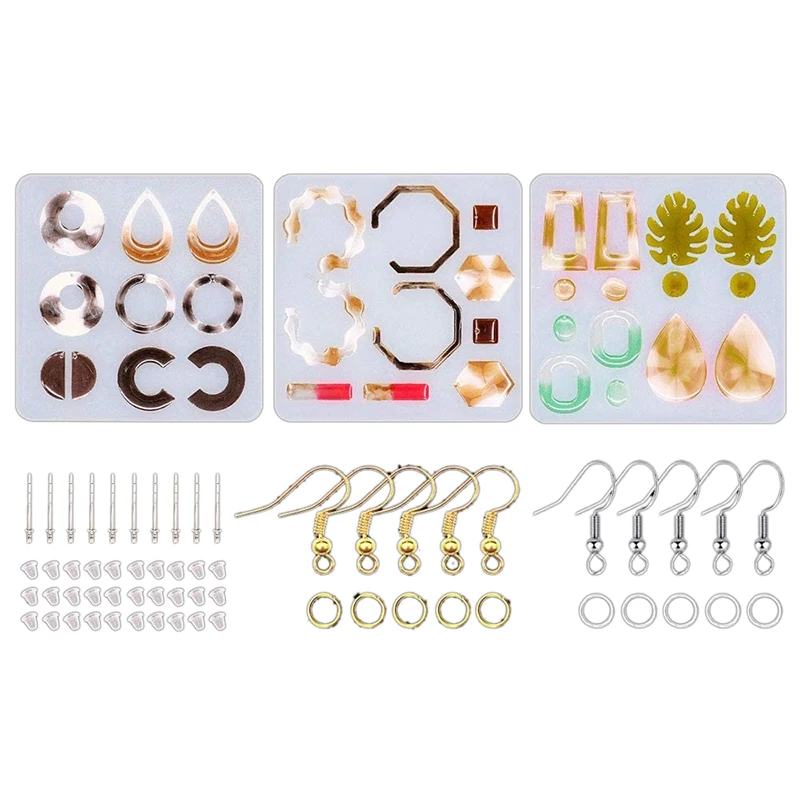 3PCS Resin Earring Silicone Resin Molds, For Fashion Jewelry Making,Gift For Resin Craft Lovers
3PCS Resin Earring Silicone Resin Molds, For Fashion Jewelry Making,Gift For Resin Craft Lovers