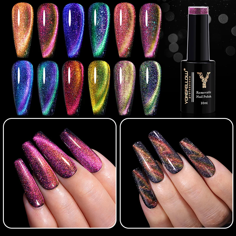 YOKEFELLOW 9D Cat Magnetic Gel Nail Polish 10ML Popular Color Glitter Reflective Sparkle Gel Varnish Cat-Eye Gel Magnetic Magnet
YOKEFELLOW 9D Cat Magnetic Gel Nail Polish 10ML Popular Color Glitter Reflective Sparkle Gel Varnish Cat-Eye Gel Magnetic Magnet
