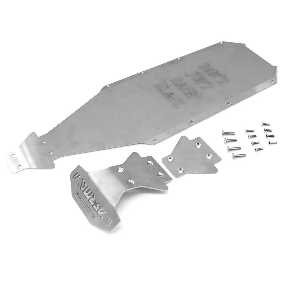 Metal Stainless Steel Chassis Armor Protection Protector Skid Plate for Arrma Kraton EXB 1/8 RC Car Upgrade Parts
Metal Stainless Steel Chassis Armor Protection Protector Skid Plate for Arrma Kraton EXB 1/8 RC Car Upgrade Parts