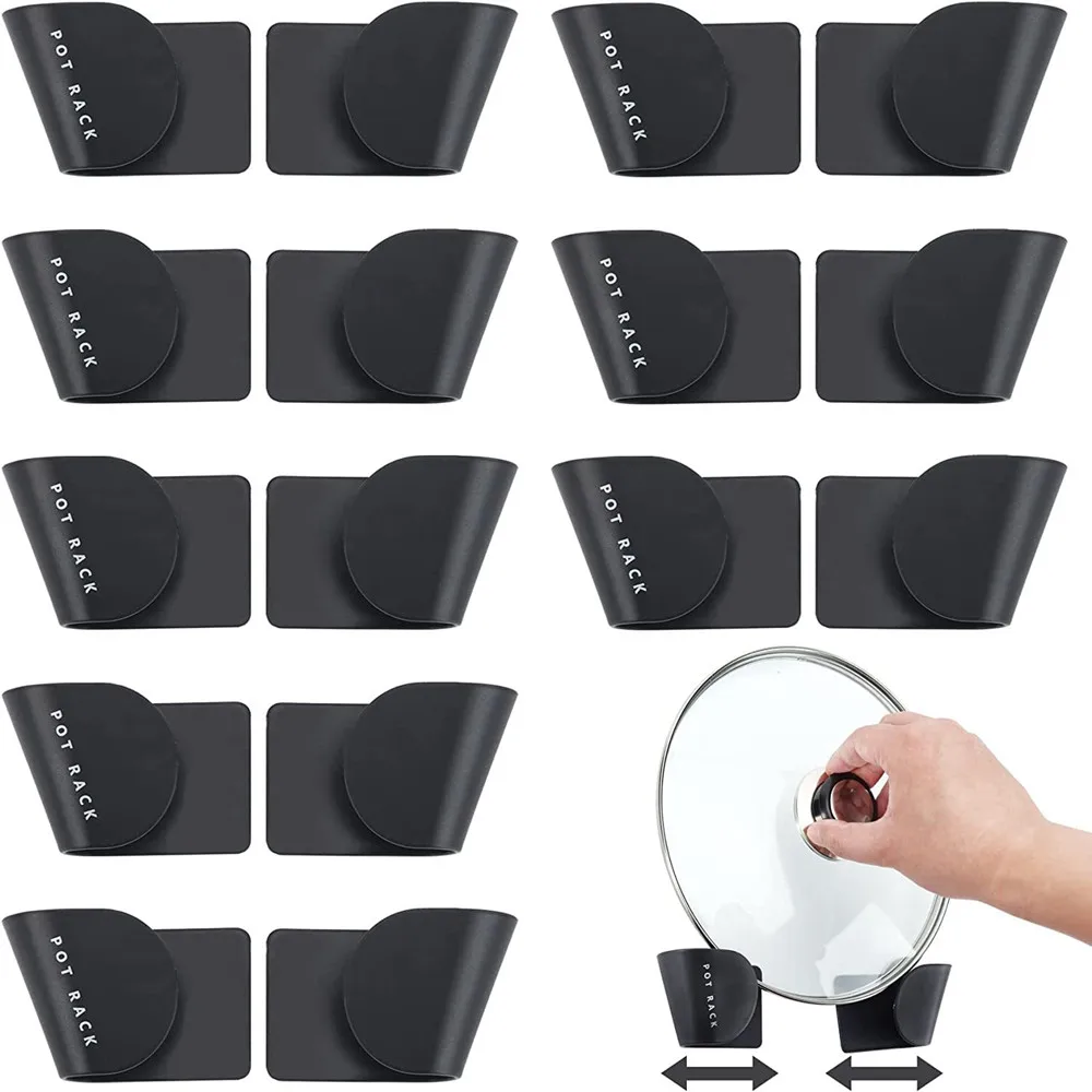 6/8Pcs Pot Lid Holder Wall-Mounted Hanging Holder For Pan Pot Cover Rack Plastic Kitchen Storage Rack Kitchen Organizer Durable
6/8Pcs Pot Lid Holder Wall-Mounted Hanging Holder For Pan Pot Cover Rack Plastic Kitchen Storage Rack Kitchen Organizer Durable