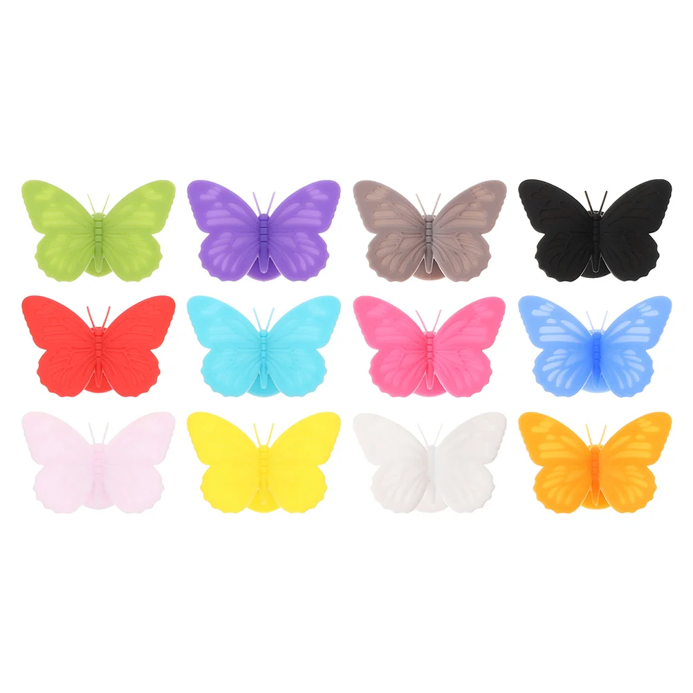 Wine Cup Sign Stickers Silicone Butterfly-shaped Drink Markers Decorative Wine Glass Tags
Wine Cup Sign Stickers Silicone Butterfly-shaped Drink Markers Decorative Wine Glass Tags