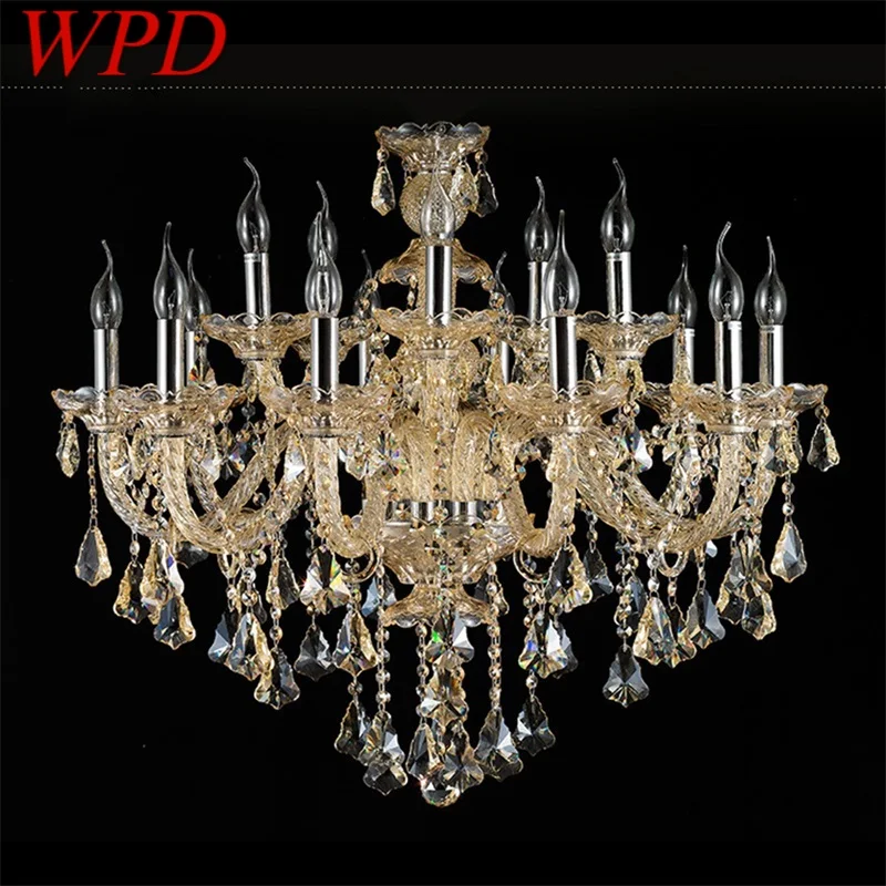 WPD European Style Chandelier Lamps LED Crystal Candle Pendant Hanging Lighting Luxury Fixtures for Home Hotel Villa Hall
WPD European Style Chandelier Lamps LED Crystal Candle Pendant Hanging Lighting Luxury Fixtures for Home Hotel Villa Hall