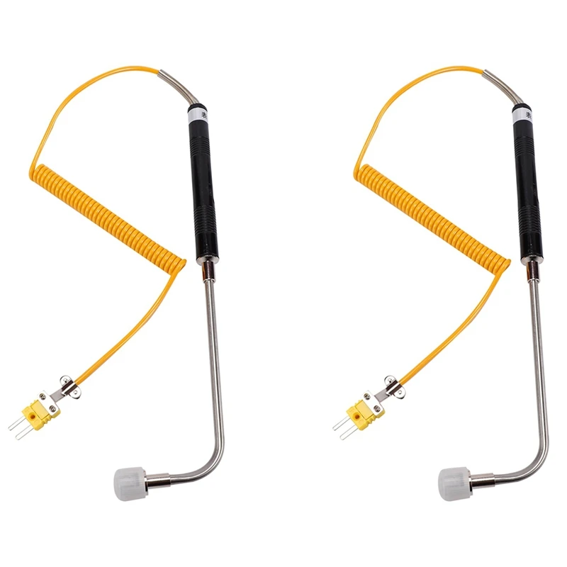 2X NR-81533B K Type Sensor Right Angle Surface Temperature Probe High Temperature Thermocouple -50 To 500℃
2X NR-81533B K Type Sensor Right Angle Surface Temperature Probe High Temperature Thermocouple -50 To 500℃