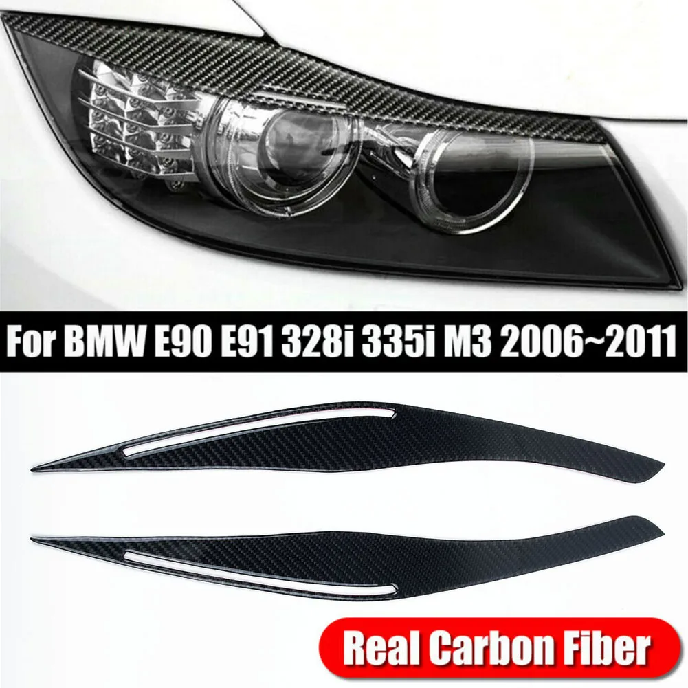 No drilling required Headlight Eyelid Cover Ultra-light Carbon Fiber For BMW E90 E91 328i 335i 2009-2012 High Quality
No drilling required Headlight Eyelid Cover Ultra-light Carbon Fiber For BMW E90 E91 328i 335i 2009-2012 High Quality