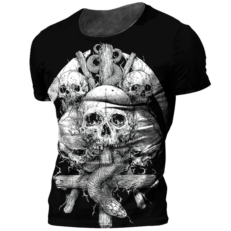 Human skeleton Human skull Dead's head New Pattern Polyester Men's Wear Short Sleeve T-Shirt Printed Clothes Round Neck Summer L
Human skeleton Human skull Dead's head New Pattern Polyester Men's Wear Short Sleeve T-Shirt Printed Clothes Round Neck Summer L