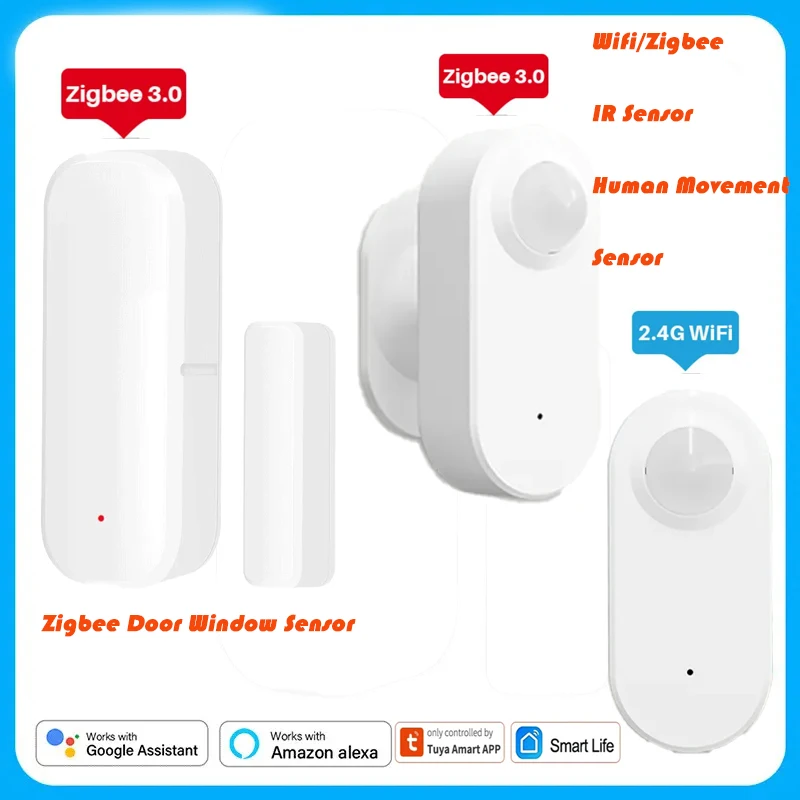 Tuya Zigbee Smart Home IR Sensor Human Movement Sensor And Door Window Sensor Detection For Smart Home Decor Security Alarm
Tuya Zigbee Smart Home IR Sensor Human Movement Sensor And Door Window Sensor Detection For Smart Home Decor Security Alarm