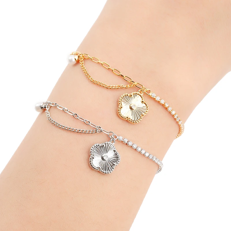 Bracelet HADIYANA Fashion Engagement Bracelet Cubic Zirconia Adjustable Women's Romantic Jewelry SL3874 Engagement Gift
Bracelet HADIYANA Fashion Engagement Bracelet Cubic Zirconia Adjustable Women's Romantic Jewelry SL3874 Engagement Gift