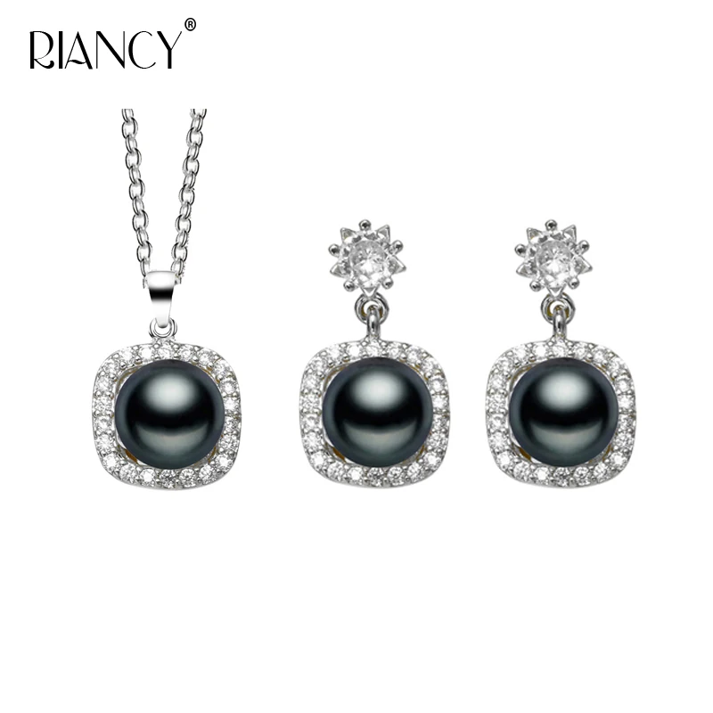 Fashion Black Freshwater Pearl Jewelry Set for Women,Wedding Pearl Pendant Necklace and Earring Anniversary Mom Birthday Gift
Fashion Black Freshwater Pearl Jewelry Set for Women,Wedding Pearl Pendant Necklace and Earring Anniversary Mom Birthday Gift