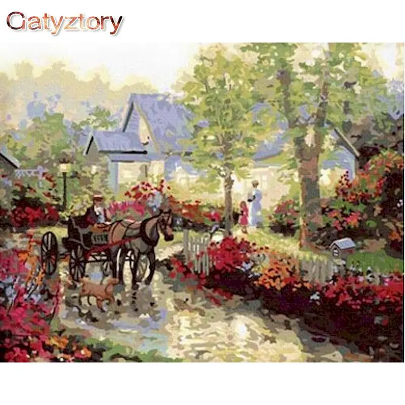 GATYZTORY Oil Painting By Numbers Carriage 60x75cm DIY Paint By Numbers For Adult Scenery Frameless Canvas Painting Unique Gift
GATYZTORY Oil Painting By Numbers Carriage 60x75cm DIY Paint By Numbers For Adult Scenery Frameless Canvas Painting Unique Gift