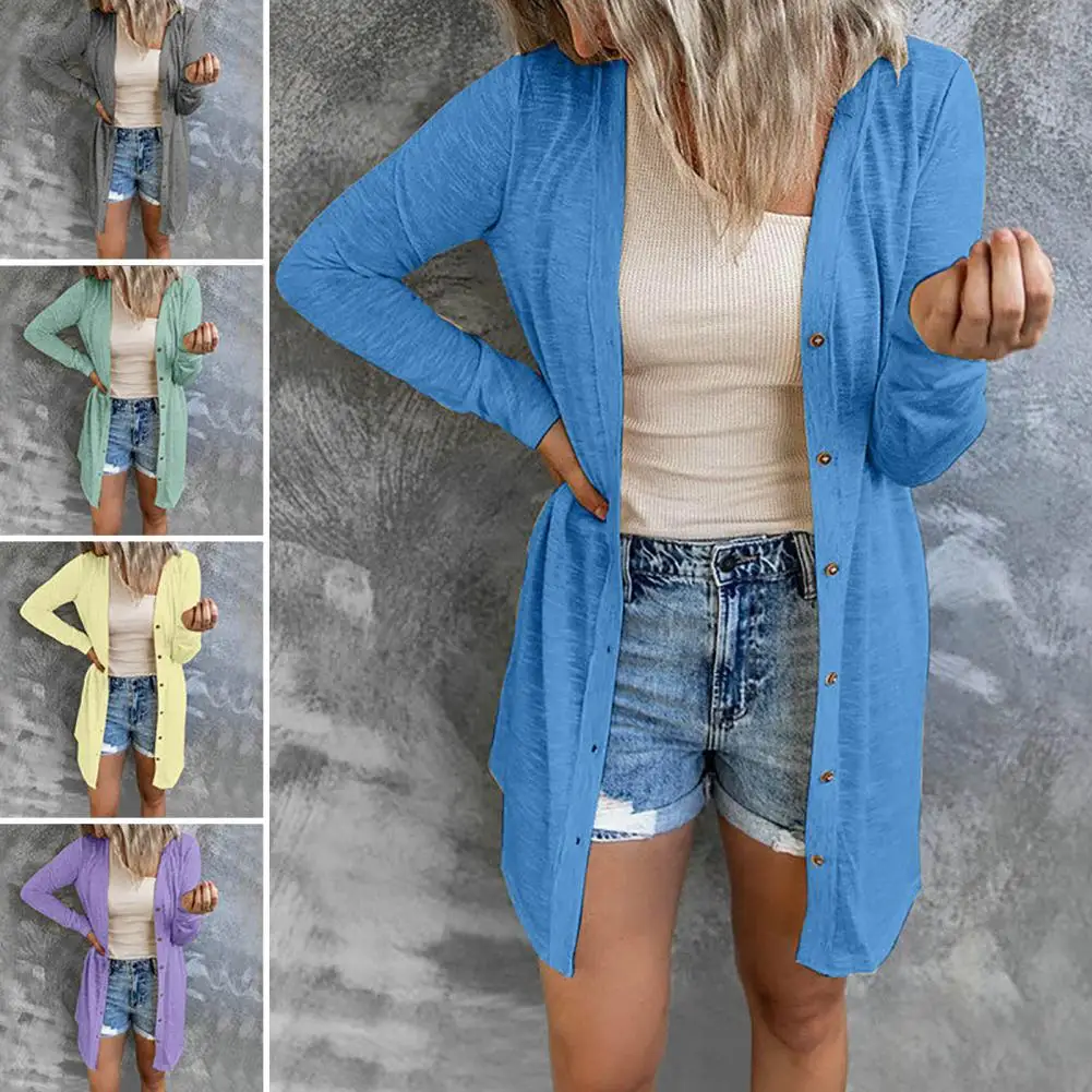 Chic Women Coat Solid Color Lightweight Elastic Quick Dry Spring Coat Autumn Jacket Women Spring Coat
Chic Women Coat Solid Color Lightweight Elastic Quick Dry Spring Coat Autumn Jacket Women Spring Coat