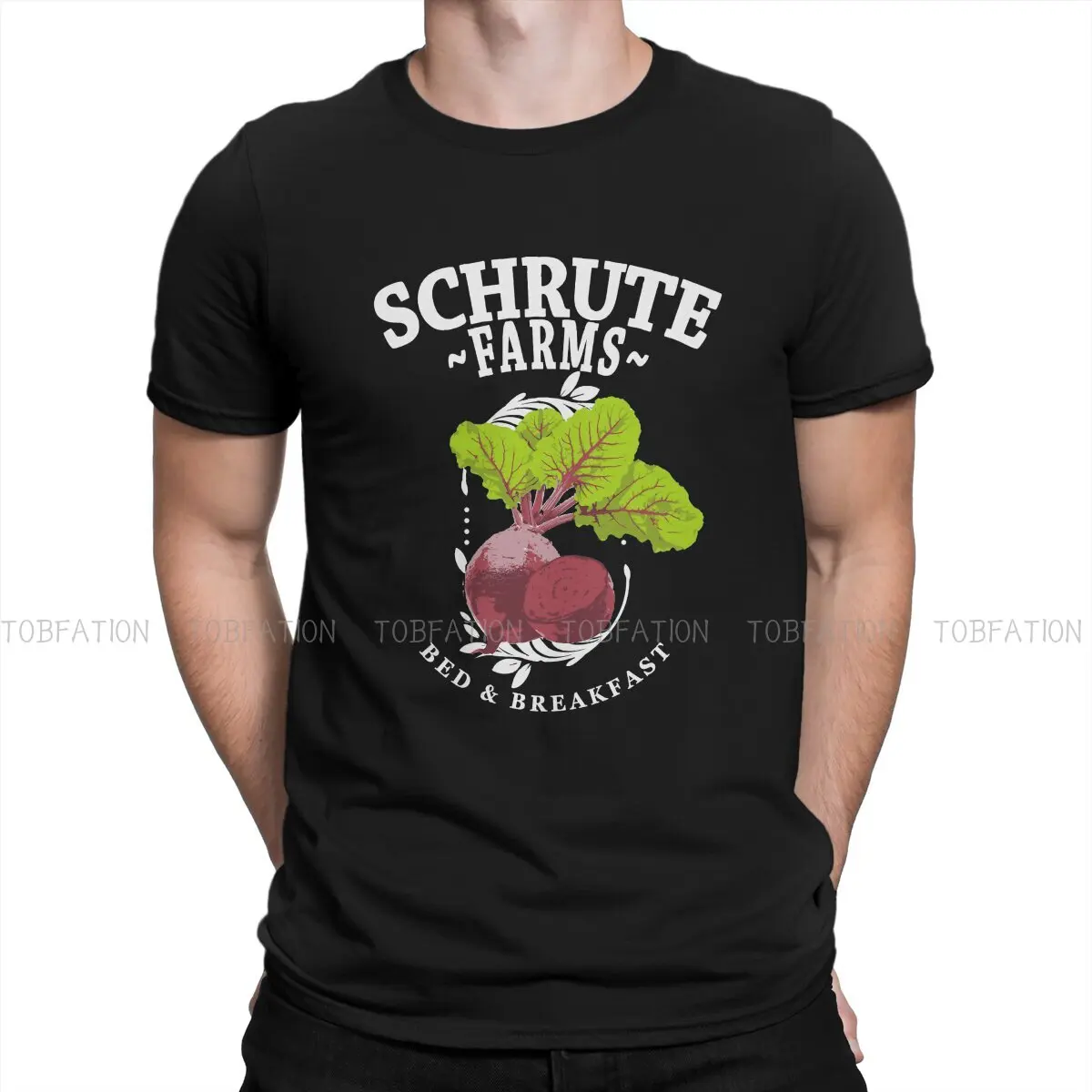 

The Office TV Show Schrute Farms Bed & Breakfast T Shirt Harajuku Homme High Quality Tshirt Oversized O-Neck Men Clothes