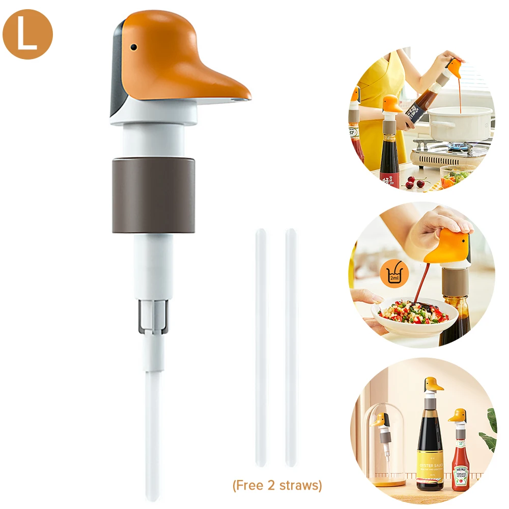 Penguin Oyster Sauce Presser Kitchen Quantitative Pressing Nozzle Ketchup Pump Head Squeezer Nozzle Kitchen Utensils
Penguin Oyster Sauce Presser Kitchen Quantitative Pressing Nozzle Ketchup Pump Head Squeezer Nozzle Kitchen Utensils