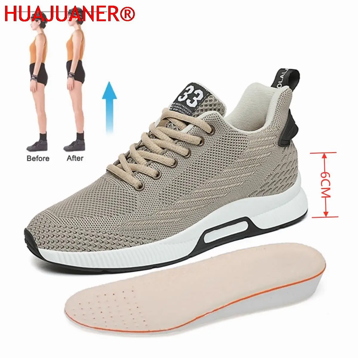 Elevator Shoes Men Sneakers Heightening Shoes Height Increase Shoes Insoles 6CM Man Daily Life Height Increasing Shoe
Elevator Shoes Men Sneakers Heightening Shoes Height Increase Shoes Insoles 6CM Man Daily Life Height Increasing Shoe