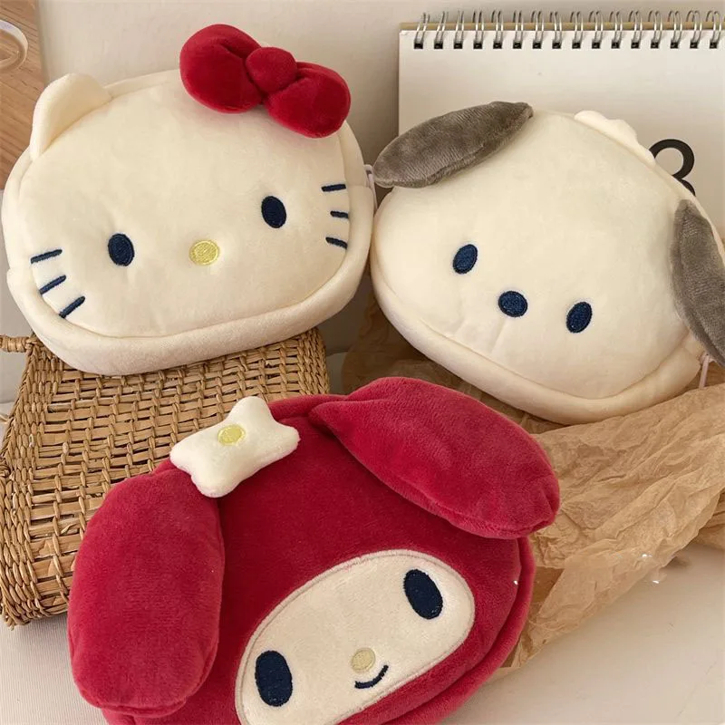 Kawaii Sanrio Plush Wallet Cute HelloKittys My Melody Pochacco Cartoon Portable Headset Change Storage Bag Toys for Girls Gift
Kawaii Sanrio Plush Wallet Cute HelloKittys My Melody Pochacco Cartoon Portable Headset Change Storage Bag Toys for Girls Gift