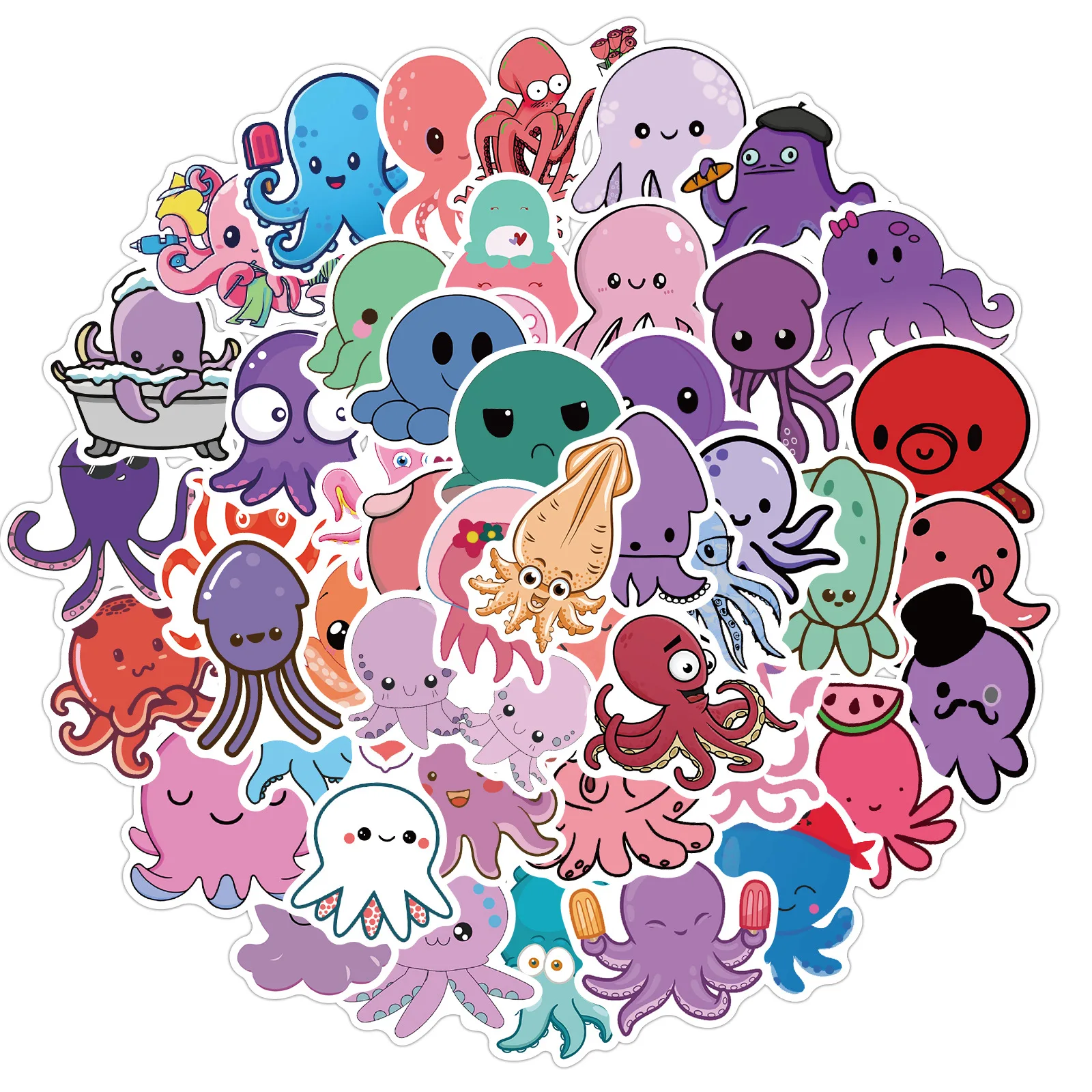50Sheets/pack animal stickers cute octopus stickers suitcase motorcycle pull rod box notebook waterproof stickers wholesale
50Sheets/pack animal stickers cute octopus stickers suitcase motorcycle pull rod box notebook waterproof stickers wholesale