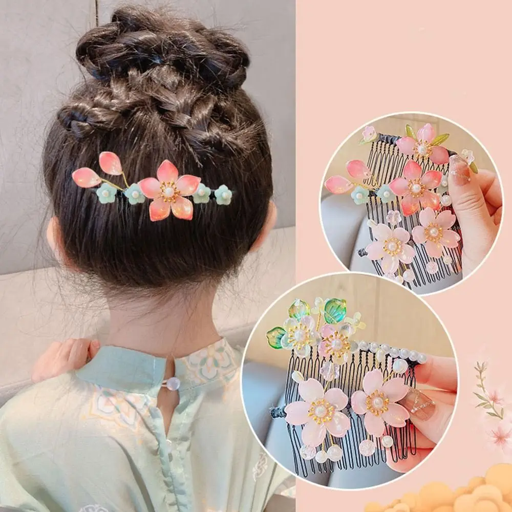 Children's Ancient Style Hanfu Hair Comb Headwear Hairpin Chinese Style Exquisite Flower Tassel Pendant Hair Sticks Girls
Children's Ancient Style Hanfu Hair Comb Headwear Hairpin Chinese Style Exquisite Flower Tassel Pendant Hair Sticks Girls