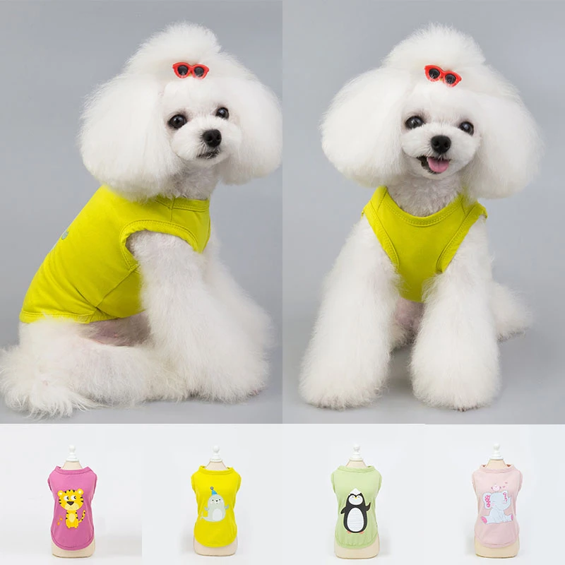Cartoon Dog Clothes For Small Dogs Summer Chihuahua Dog Shirt Ropa Perro New Puppy Vest French Bulldog Dog Costume Pet Clothing
Cartoon Dog Clothes For Small Dogs Summer Chihuahua Dog Shirt Ropa Perro New Puppy Vest French Bulldog Dog Costume Pet Clothing