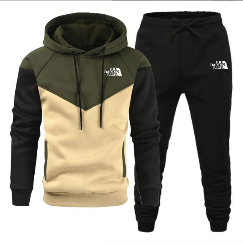 Autumn Winter Men's 2Piece Set Patchwork Hoodies+Pants Sets Sports Casual Fashion Sweatshirt Trousers Men's Clothing Tracksuit
Autumn Winter Men's 2Piece Set Patchwork Hoodies+Pants Sets Sports Casual Fashion Sweatshirt Trousers Men's Clothing Tracksuit