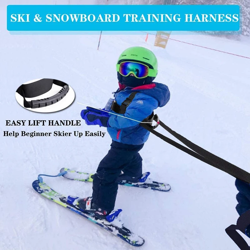 

Children Ski Training Belt Safety Traction Harness Rope for Snowboard Skating Kids Ski Adjustable Skiing Training Shoulder Belt
