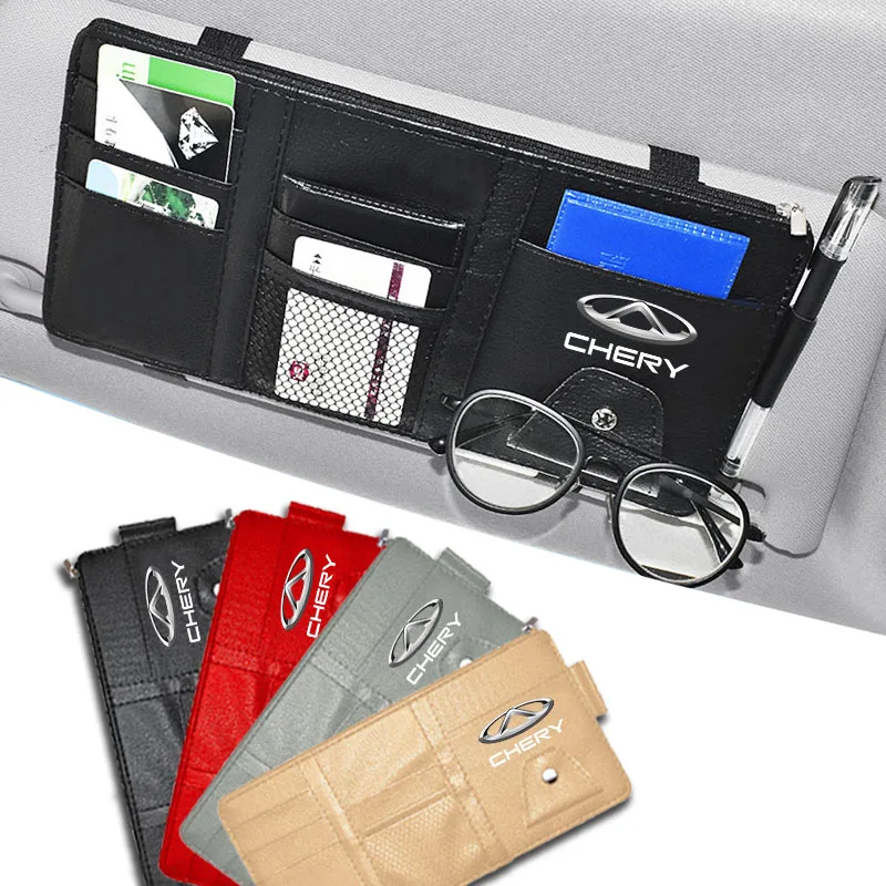 Car Styling Sun Visor Business Card Holder CD Organizer Bag For Chery Tiggo 2 3 4 7 8 Pro T3 3X IQ A3 Amulet QQ Fulwin Arrizo
Car Styling Sun Visor Business Card Holder CD Organizer Bag For Chery Tiggo 2 3 4 7 8 Pro T3 3X IQ A3 Amulet QQ Fulwin Arrizo