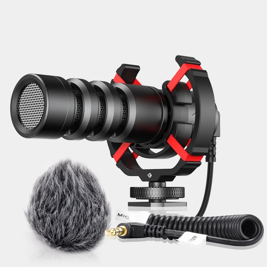 MIC-08 Cardioid Microphone Shotgun Video Recording MIC for Camera Smartphone Tablet for YouTube Live Streaming Plug & Play Sale
MIC-08 Cardioid Microphone Shotgun Video Recording MIC for Camera Smartphone Tablet for YouTube Live Streaming Plug & Play Sale