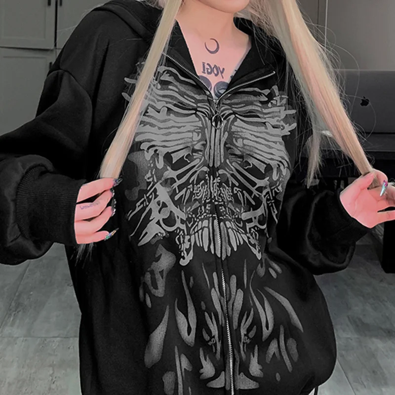 Hoodies Women Letter 2022 Hip Hop Goth Punk Fleece Flame Zipper Y2k Clothes Streetwear Japanese Loose Harajuku Vintage Lady
Hoodies Women Letter 2022 Hip Hop Goth Punk Fleece Flame Zipper Y2k Clothes Streetwear Japanese Loose Harajuku Vintage Lady