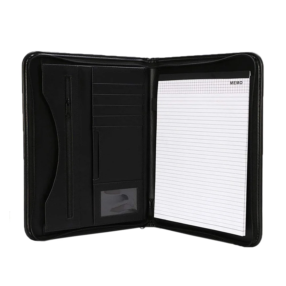

Conference Report Folder A4 Document Storage Bag Office Business Zipper Manager Folders Data File Customized Supplies